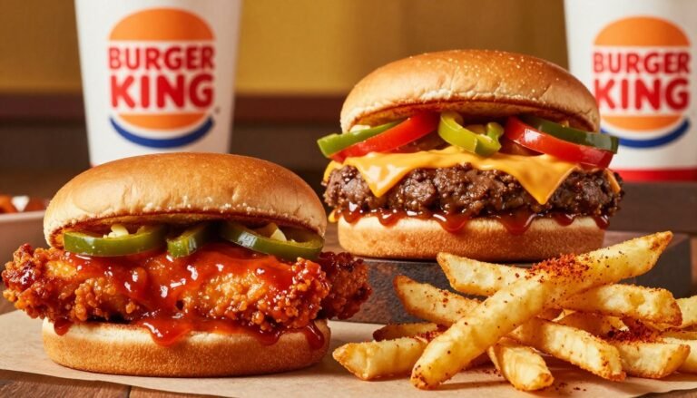Burger King Fiery Menu