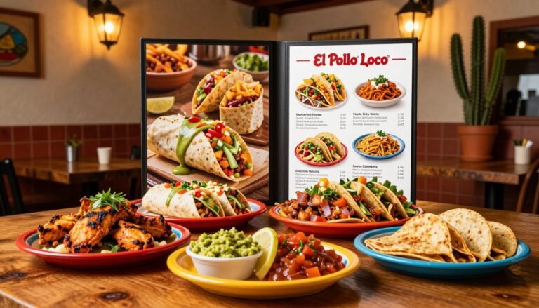 menu for el pollo loco