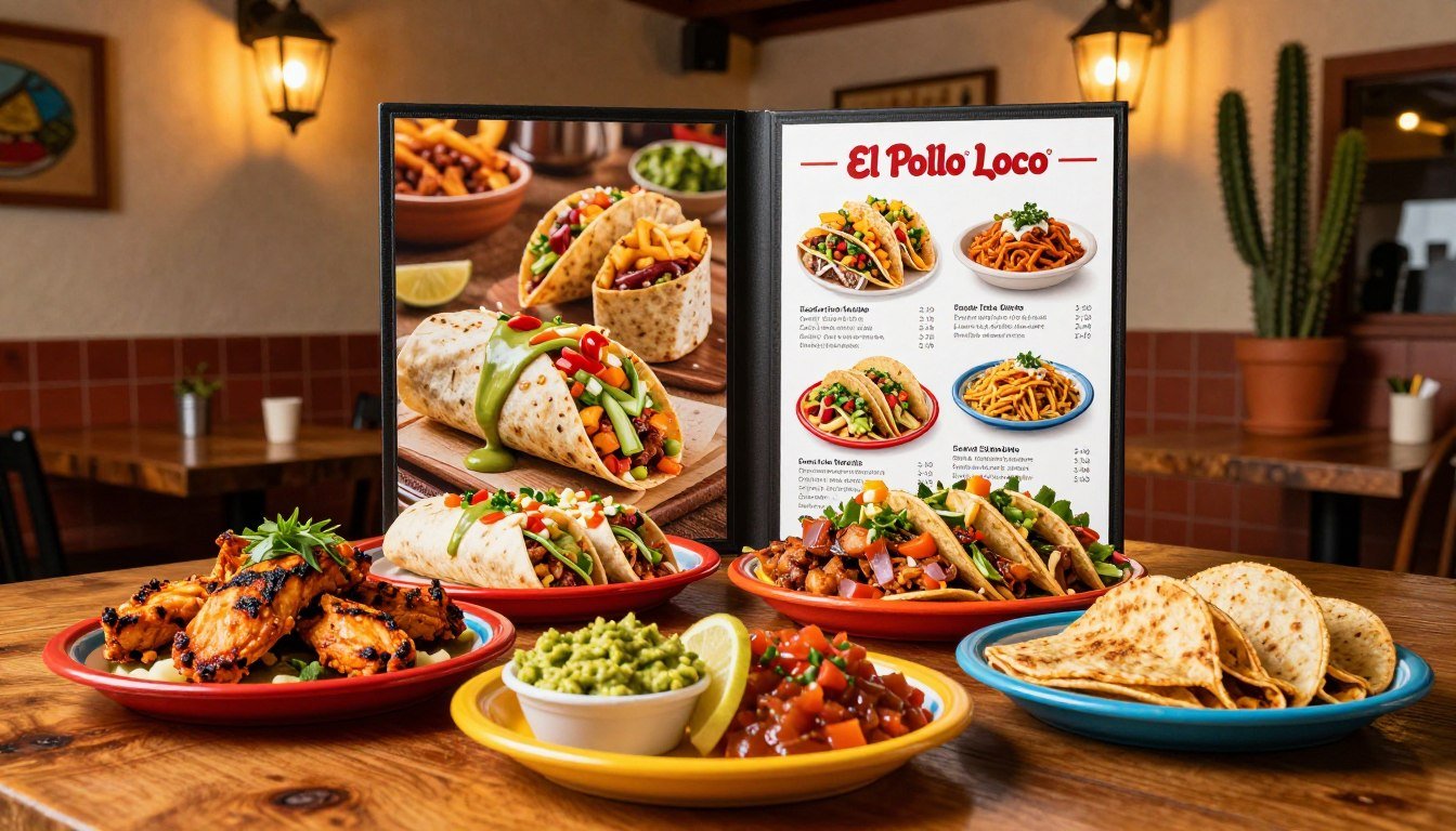 menu for el pollo loco