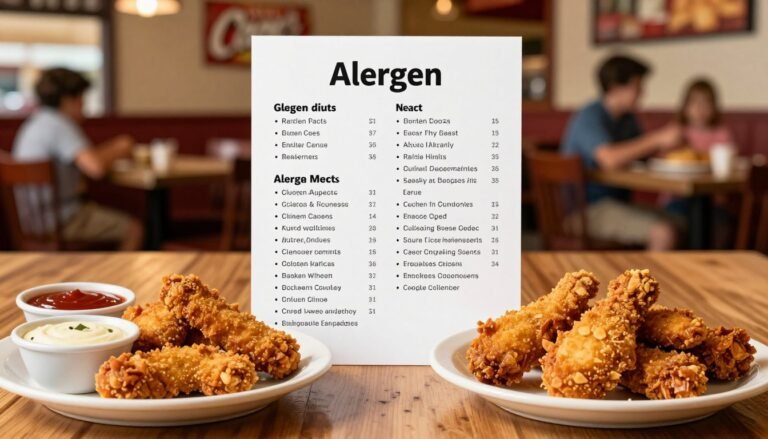 raising cane's allergen menu